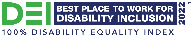 Recognized as a Best Place to Work by the 2022 Disability Equality Index