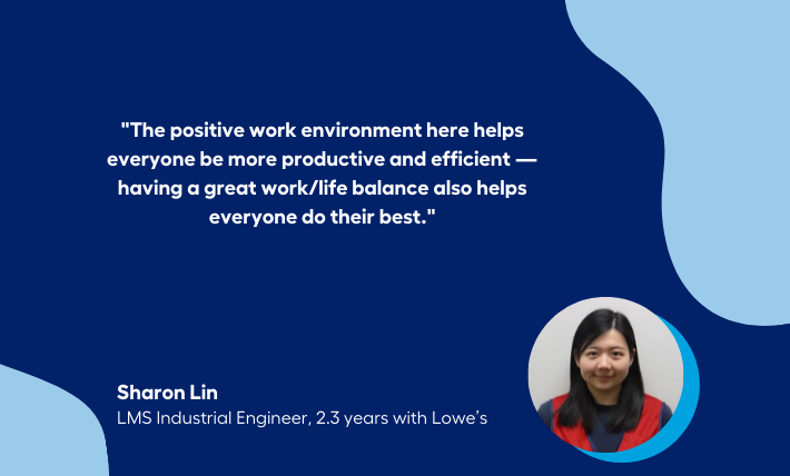 Sharon Lin, LMS Industrial Engineer