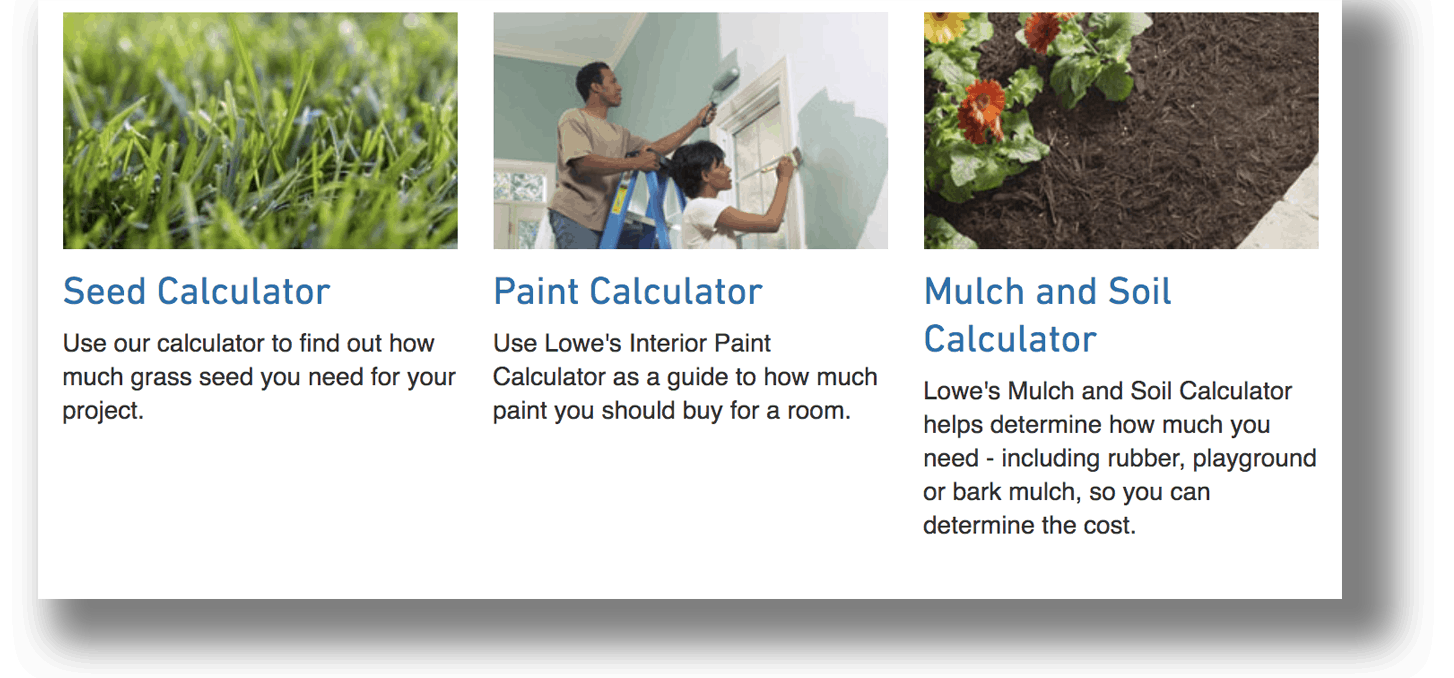 Project calculators