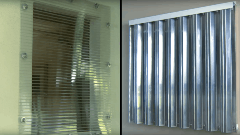 Clear polycarbonate shutters