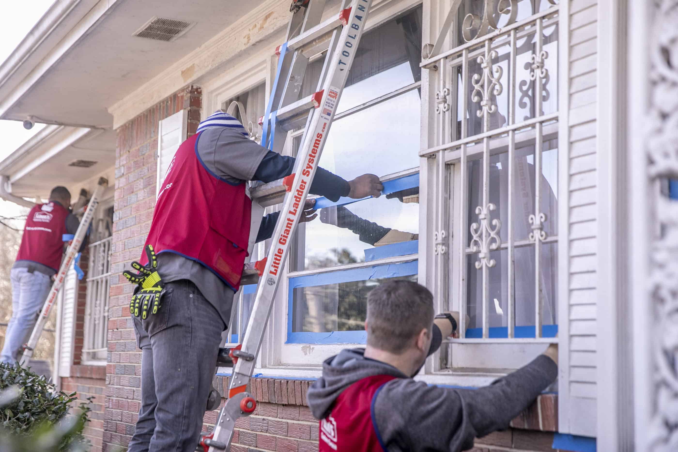 Many homeowners who received repairs today have lived in this community